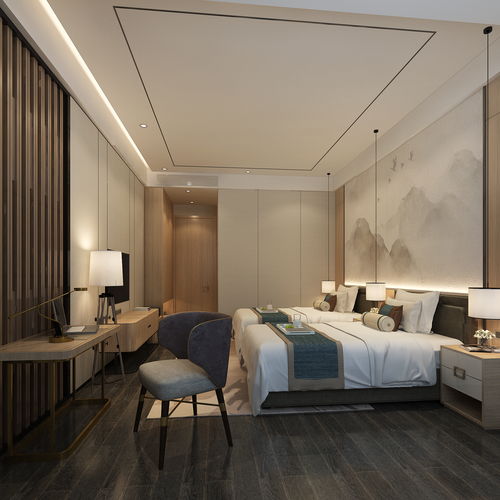 鄭州新中式精品酒店裝修設計公司案例效果圖
